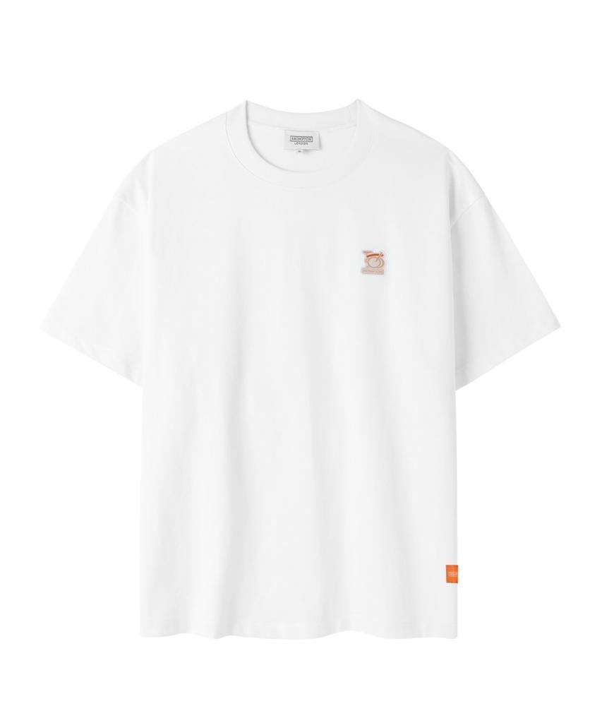 BROMPTON LONDON Bicycle Wappen Half Sleeve T-Shirt - White (P262Uts130)