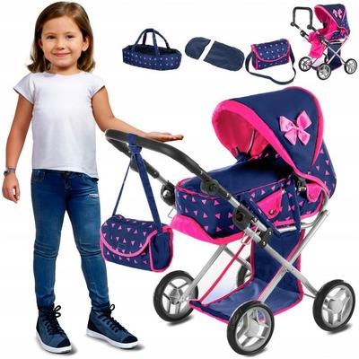 Коляска для кук - Kinderplay KP0200T - 3 в 1 - Быстрое складывание - Бесшумные колеса