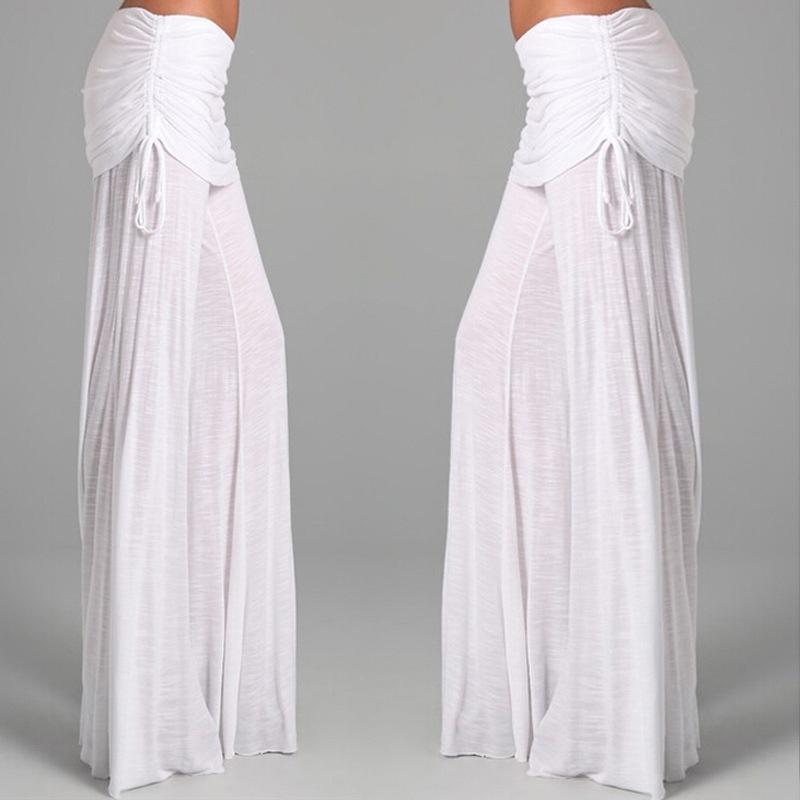 Широкие брюки женские в стиле бохо, повседневные брюки для занятий йогой и фитнесом