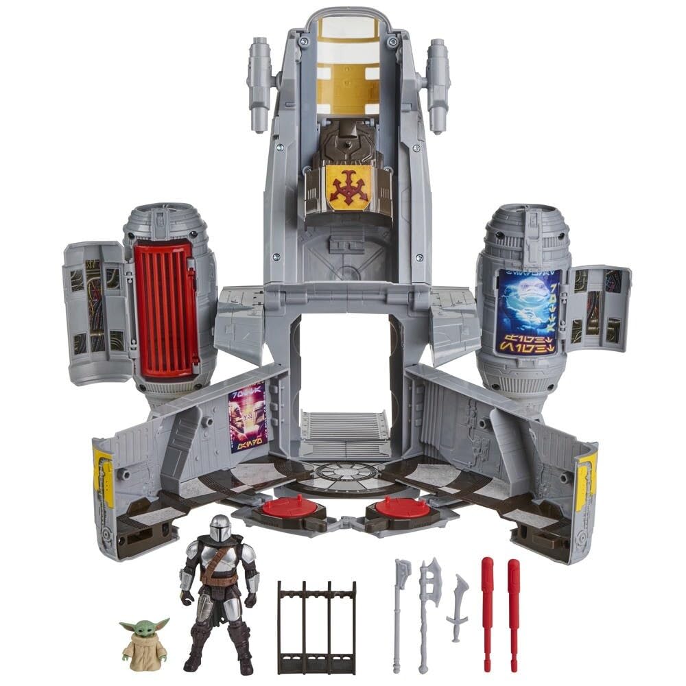 Hasbro ЗВЕЗДНЫЕ ВОЙНЫ Glogoo ActionVerse Корабль Бритвенный Гребень 35см Мандалорец Glogoo Action Унисекс Игрушка для Возраста G2841 Оригинал / Игровой набор, 2-в-1 &