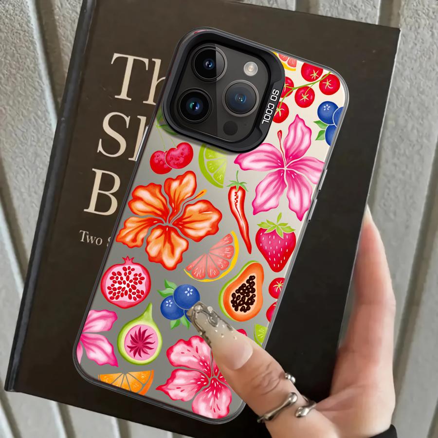 Чехол с фруктовым узором для iPhone 17 Pro Max 16 13 Pro XR 15 Plus XS 12 11 Air 14 Задняя крышка телефона