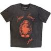 The Smashing Pumpkins Sacred Heart Stone Wash T Shirt (Charcoal Grey)
