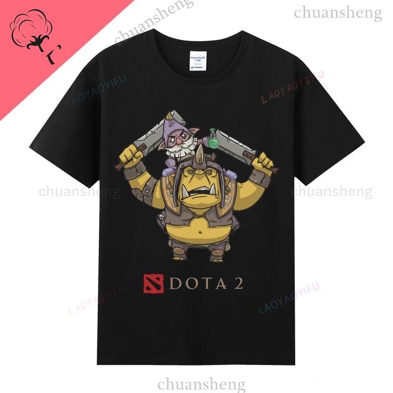 Игровая футболка Dota2 Футболка с принтом героя игры Топ Shadow Fiend Pudge Axe Slardar Sven Wraith King Cent Phoenix Унисекс Одежда