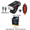 Iosn USB-перезаряжаемая велосипедная фара с задним фонарем