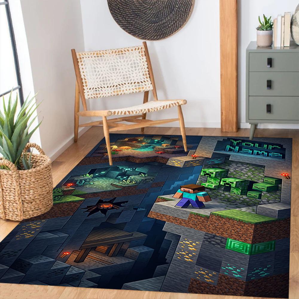 Minecraft Customize Text Carpet Design For Dormitory Decorate Room Outdoor Study Room Antislip Carpet Office Home Decor