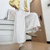 White Bud Culottes Women's New Autumn Small Glutinous Rice Wide-leg Pants High-waisted Puffy Skirt