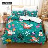Cartoon Santa Claus Bedding Set Duvet Cover Set 3d Bedding Digital Printing Bed Linen Queen Size Bedding Set Fashion Design