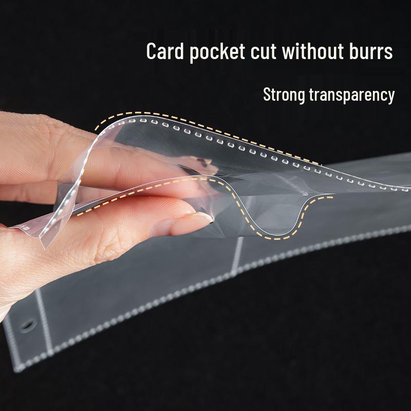 Страницы для 3-дюймовой папки: Прозрачные PP страницы для фотоальбома и хранения карточек с 4 и 9 карманами