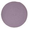 Living Room Rug In Reversible Cotton Rope Effect Lilac Diam.70