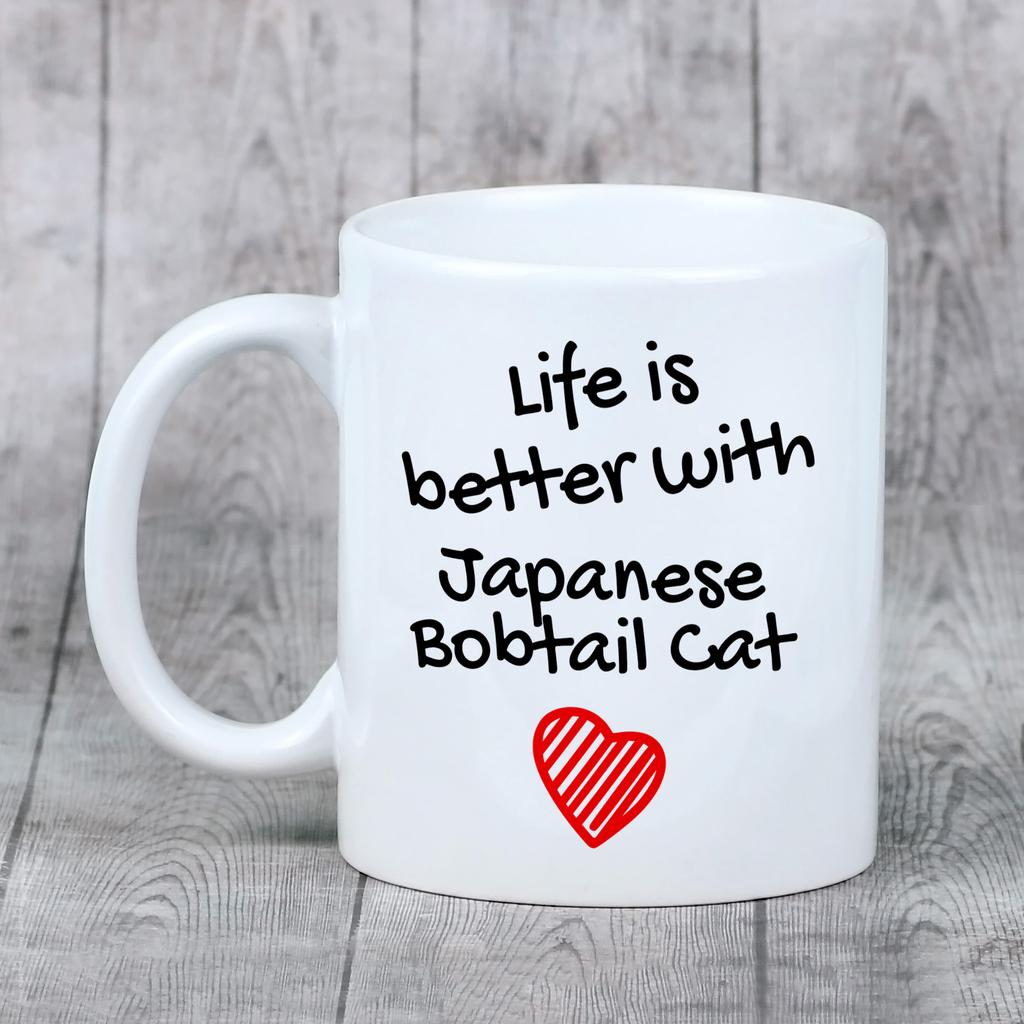 Japanese bobtail - cup with a cat, cup with a photo, personalized gift from the Art-Dog brand