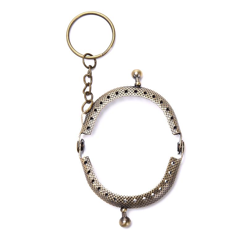 1 шт. 5 см кошелек для монет металлическая рамка с брелоком для ключей сделай сам арочная рамка замок-застежка поцелуй