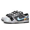 Nike Кроссовки Dunk Скользкие Устойчивые к истиранию Низкие Кеды для скейтборда Унисекс Синий Черный DD1391-100(Команда202-)