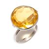 Цитрин Ручной работы Ювелирное изделие из стерлингового серебра 925 пробы Кольцо Размер 8.5 L4k84