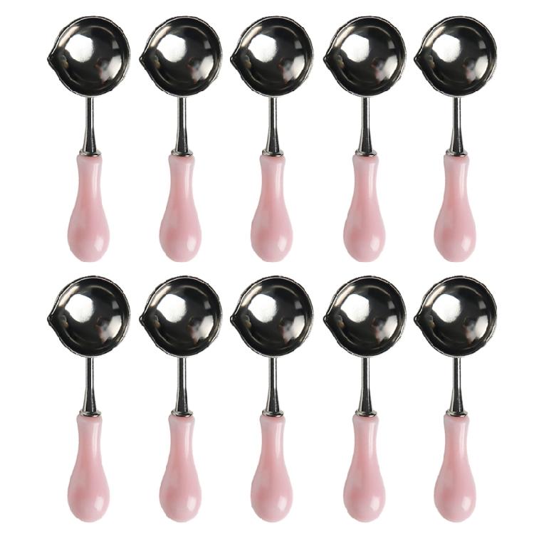 10 шт./набор Ложка для плавления воска для опечатывания Ложка для восковой печати Ложка для плавления штампа для восковой печати Конверт