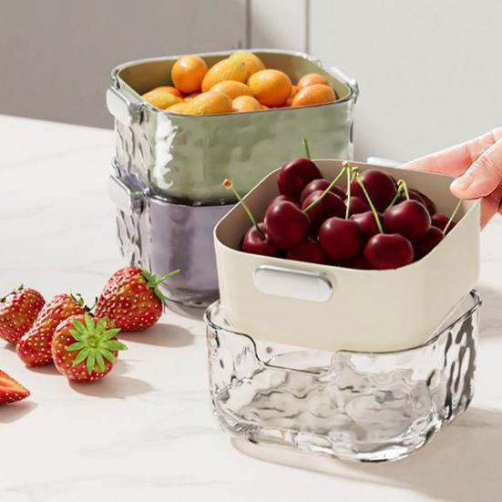 3 шт./набор Кухонный дуршлаг Миска Складываемая корзина для слива Дуршлаги для еды Многослойная корзина для мытья овощей для фруктов Спагетти