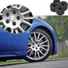 24pcs 17mm Black Wheel Nut Cover Lock Bolt Cover Abs Plastic Strip Disassembly Tool Dust Cover Suitable For Volkswagen Models