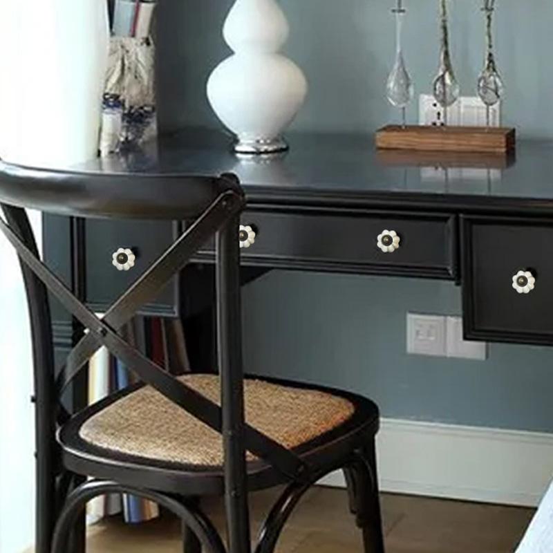 1 шт. Одно отверстие Пасторальная мебельная фурнитура Кабинет Керамические ручки Европейские дверные ручки Гардероб Цинковый сплав Ручка ящика Тыква