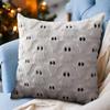 Halloween Ghost Pumpkin Pillowcase Washable Soft Pillow Case Soft Faux Fur Pillowcase for Festive Home Accent