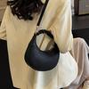 Solid Color Pleats PU Ladies Shoulder Bags New Zipper Crossbody Bags for Women Hot Sale High Quality