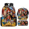 One Piece One Piece Школьная сумка Luffinica Морской король Школьная сумка для ученика Набор рюкзаков