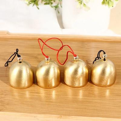 DIY латунный мини-колокольчик для колокольчика ветра, дверной звонок, рождественские украшения, аксессуары, латунный колокольчик с молотком для колокольчика, будет звонить металл