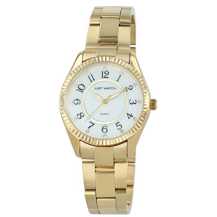 Montre - Just Watch Lunaria - Doré - Boîtier 32 mm - Bracelet acier 16 mm
