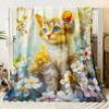 Anime Cute Thin Blanket Bedroom Blanket, Iving Room,sofa Blanket,student Office Nap,camping Trip,children's Gift