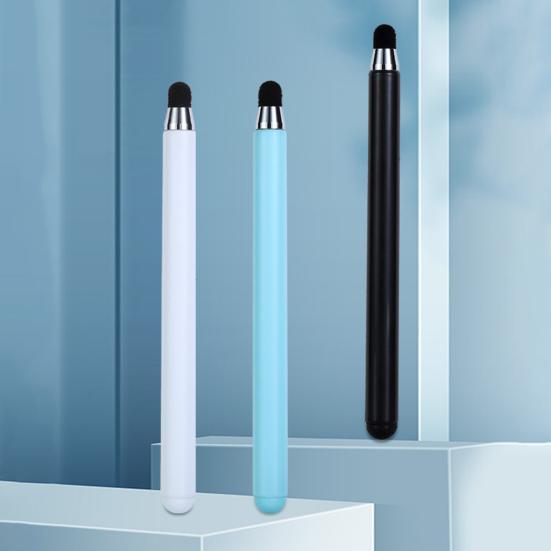 Телескопическая металлическая указка для обучения Универсальный стилус для сенсорного экрана Высокая чувствительность Портативная стилус-ручка с фетровым наконечником для онлайн-занятий Белая доска Большой экран