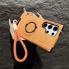 Чехол Armor Magnetic Bracket Case для Samsung Galaxy S25 S24 S23 S22 S21 Ultra Plus с выдвижным шнурком для камеры, защитный противоударный чехол