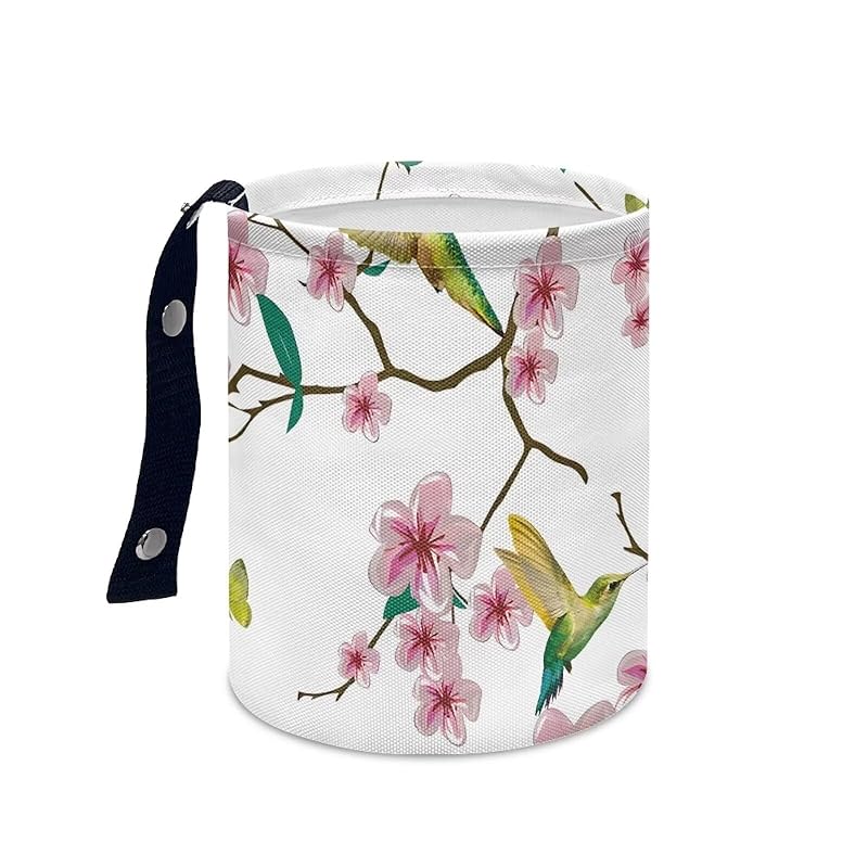 Daisy Cute Collapsible Portable Trash Can for Car Front Seat, Back Seat, Floor, Headrest Rubbish Bin