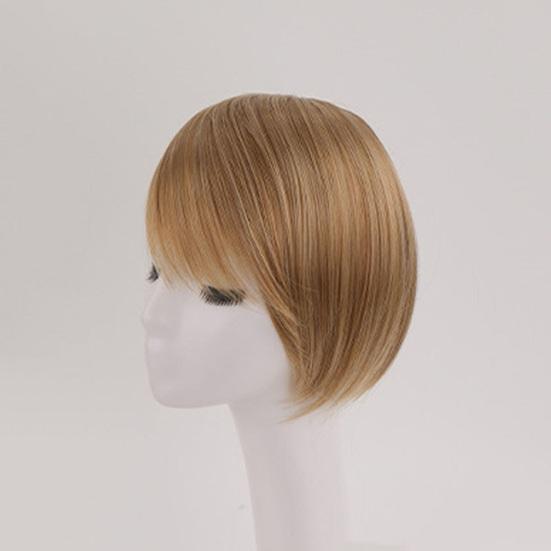 Women Clip-in Side Bangs Natural Thick Matte Forehead Hair Extensions Bangs Black Brown Blonde Bangs Fringe Wig Hairpieces
