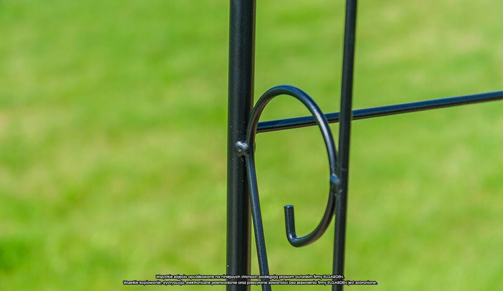 KADAX Pergola Ogrodowa metalowa Łuk Na Kwiaty Róże Do Róż Pnącz 281 cm Podpora
