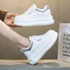 7cm  New Air Mesh Synthetic Microfiber Leather Chunky Sneaker Spring Hollow Platform Autumn Women Flats Shoes Sandals Summer