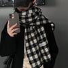 Thick Warm Winter Plaid Scarf Imitation Cashmere Women Wrap Shawls Casual Long Scarves