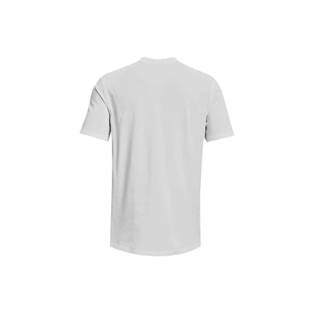 Under Armour Пуловер с круглым вырезом и принтом, футболка с коротким рукавом, мужские топы, белые 1376274-100