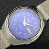SEIKO 5 AUTOMATIC VINTAGE 7009A JAPAN MENS ARABIC BLUE DIAL WATCH a702116-5