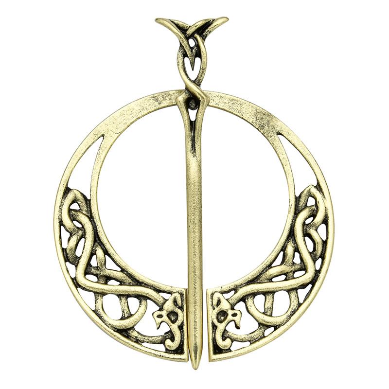 New Fashion Women Hand Forged Medieval Norse Runic Viking Jewelry Vintage Wulflund Belt Buckles Viking Cloak Brooch Cloak Pin