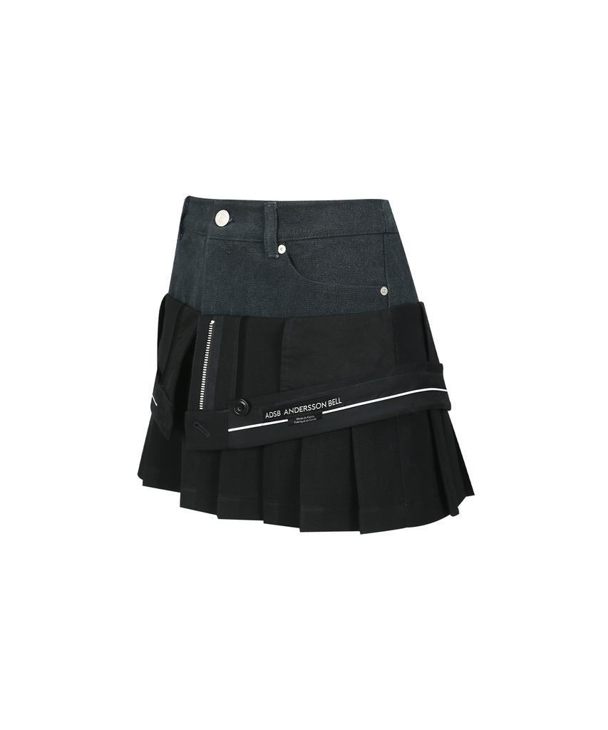 Andersson Bell Inside Out Pleats Skirt Apa844W(Black)
