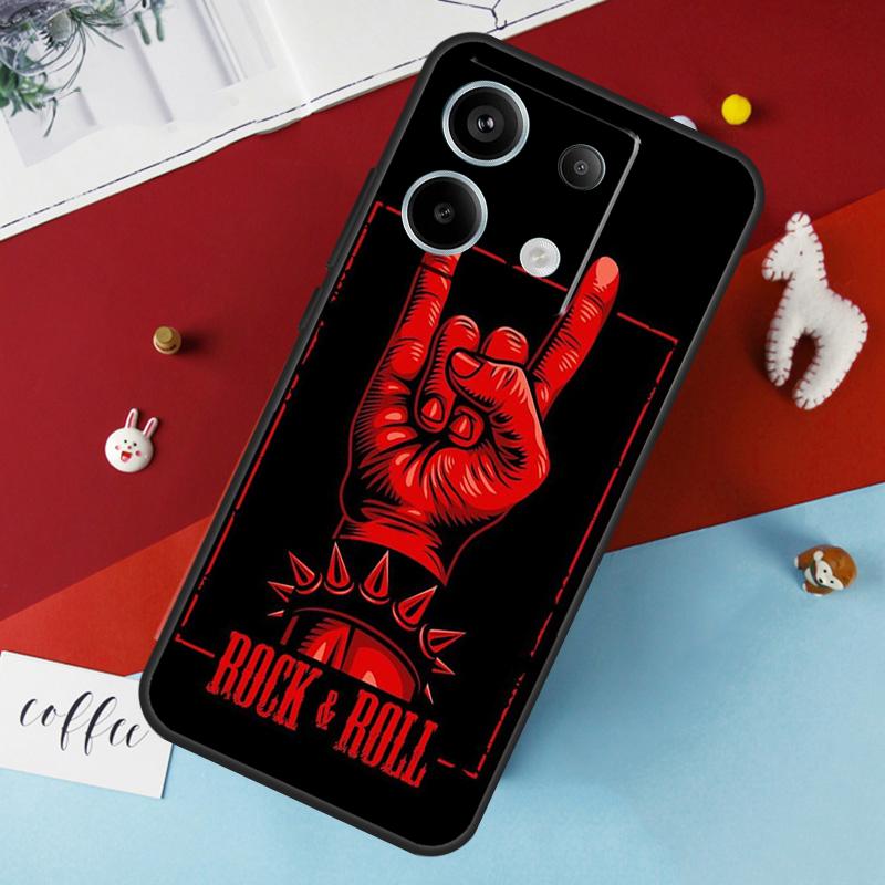 Rock and Roll Skull Case For Xiaomi Redmi Note 12 11 10 9 8 13 Pro Plus 12S 11S 10S 9S 10A 9C 10C 12C 13C Cover