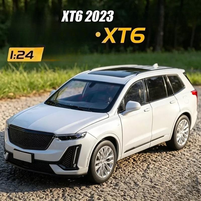 1:24 XT6 SUV Alloy Car Model Diecast Metal Off-road Vehicles Car Model Sound and Light Simulation Kids Toy Gift