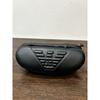 Used Emporio Armani glasses case with glasses wipe