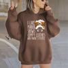 Autumn And Winter Women'S Shoulder-Sleeved Sweater I Like Murder Shows Printed Back Collar Velvet, Hooded