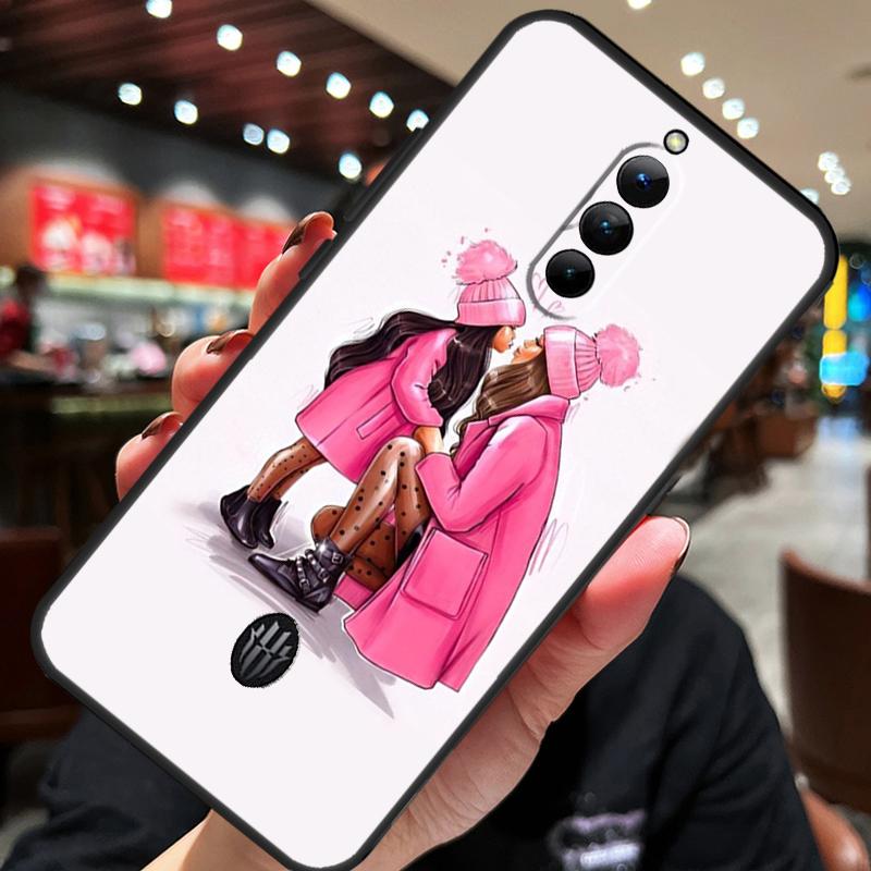Чехол для телефона ZTE Nubia Red Magic 8S 9S 10S 8 9 10 Pro Plus 6S 7S 6 7 Pro 5G 6R 11 Pro Plus с рисунком Мама Дочь Девочка Сын Папа