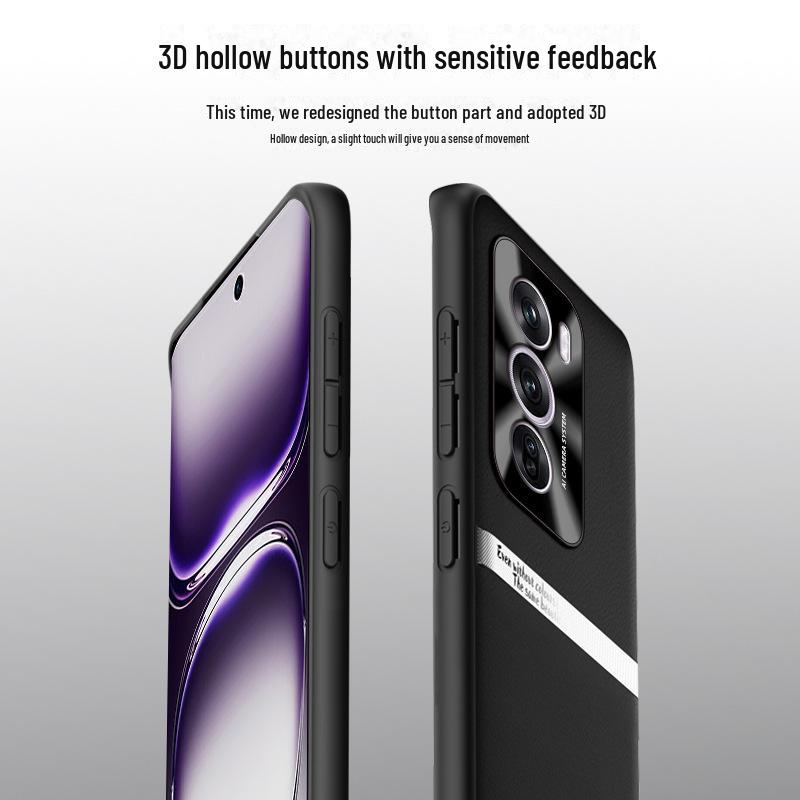 Чехол Liquid Leather Anti-Fall для мобильного телефона Oppo Reno12