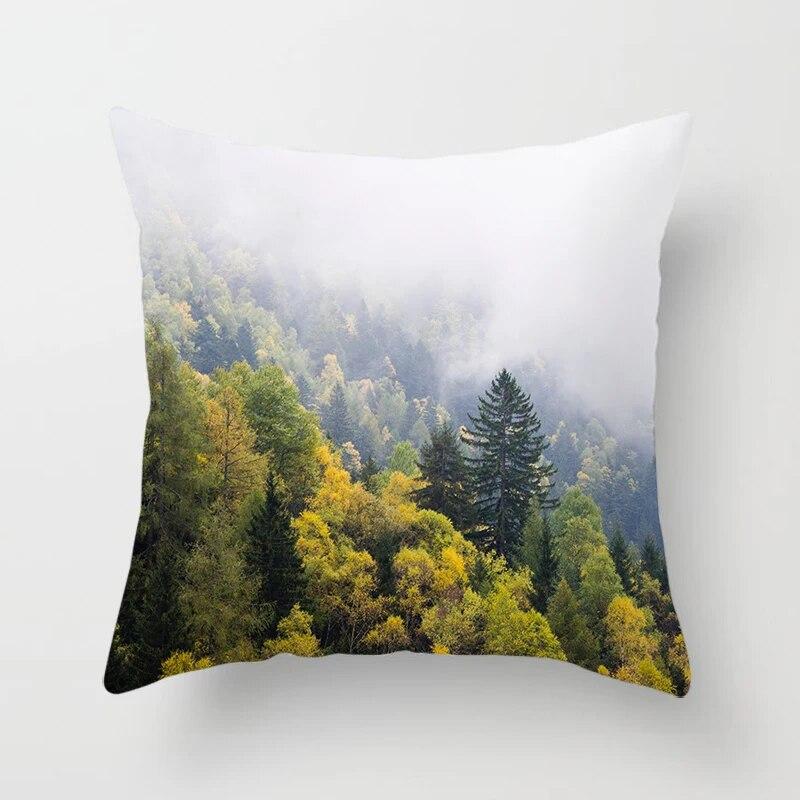 Landscape  Sunrise Sunset Scenery Pillow Cover Sofa Decoration Car Office Seat Cushion  Room Home