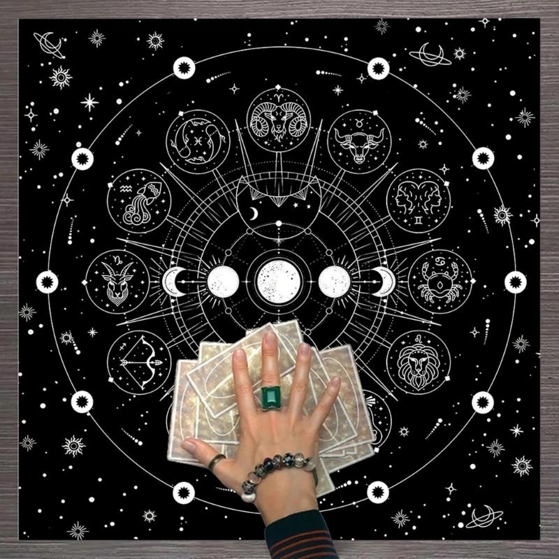 Divinations Table Cloth Board Game Oracles Card Pad Support Mat