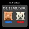 Низкопрофильный переключатель OUTEMU OTM для ультратонкой механической клавиатуры Черный Красный Синий Коричневый Розовый 3-контактный Линейный Тактильный Бесшумный 5.5 Переключатель