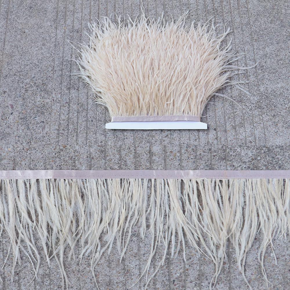 Thickened Encryption Ostrich Hair Cloth Edge 10-15Cm Feather Clothing Skirt Accessories