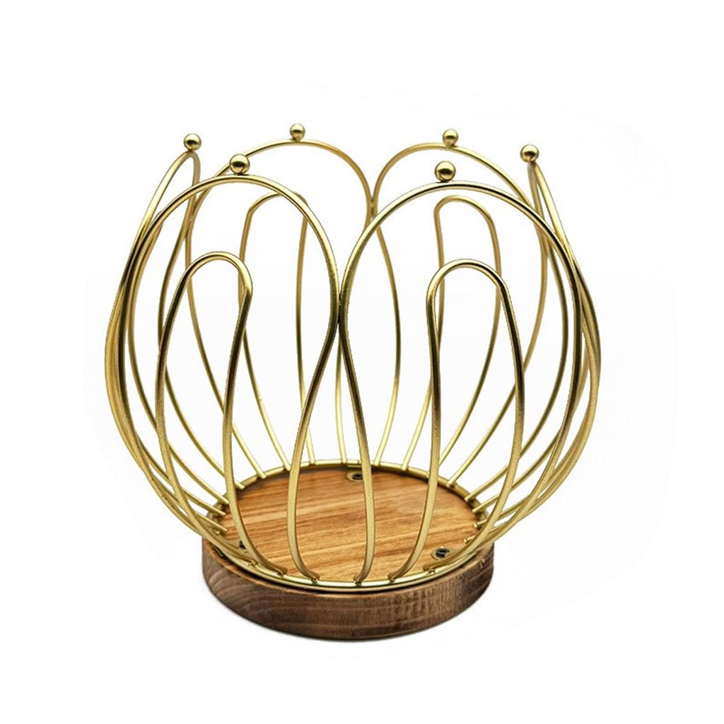 Деревенский держатель для кофейных капсул с основанием из массива дерева, просторный металлический поднос для хранения капсул эспрессо для организации кухни