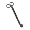 Candle Wick Trimmer Rounded Head Black Stainless Steel Wick Clipper Cutter Scissors for Even Burning Reduce Soot